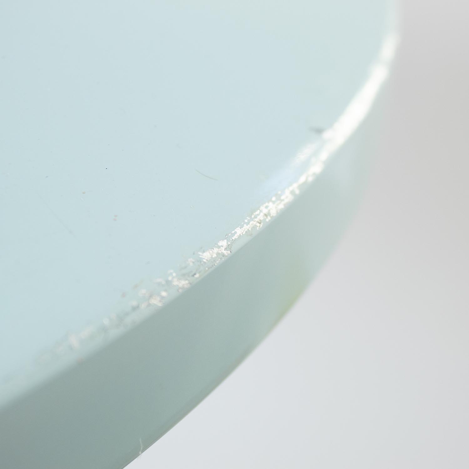 DDR Designklassiker große Pendelleuchte P 605 (Wolfgang Dyroff / PGH Halle) – Pastellblau