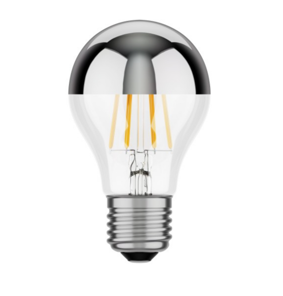 Kopfverspiegelte LED - FILAMENT Lampe E27 650 lm (ehem. 60 Watt) warm-weiß