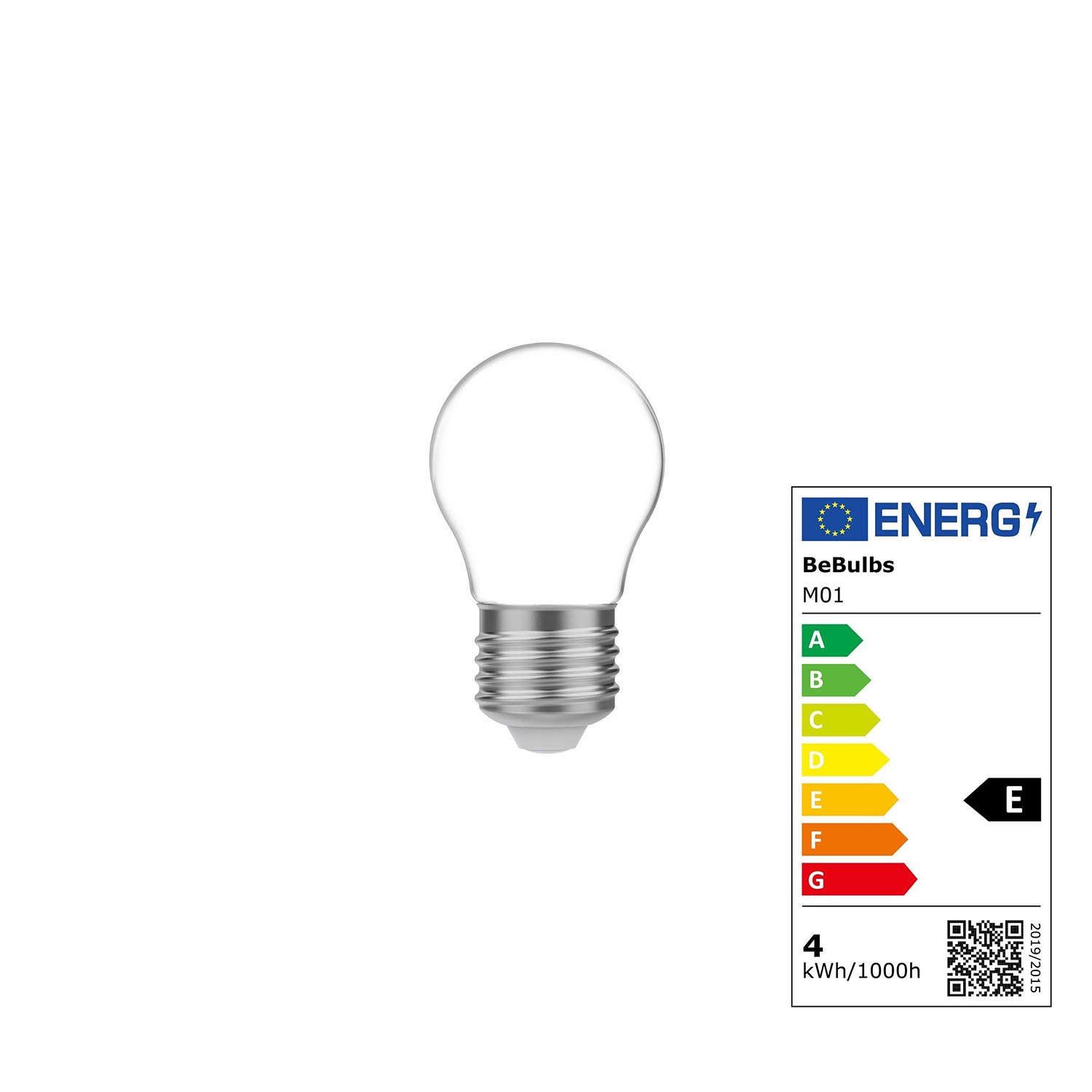 Mini E27 LED Birne Filament G45 Milky 4 W (ehem. 40 Watt) warm-weiß 470 lm E (A++)