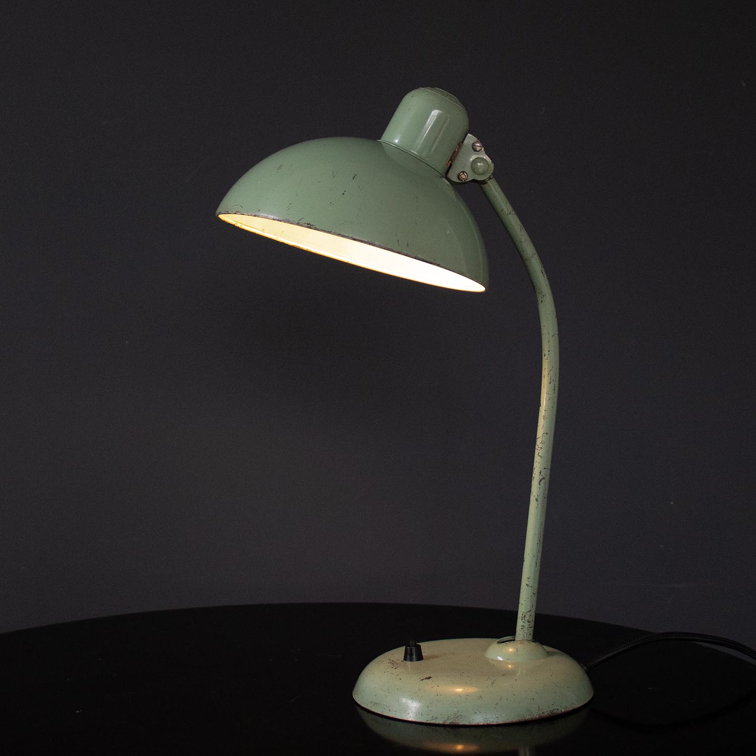 Original Kaiser Idell 6556 Super | vintage Schreibtischlampe Reseda Grün