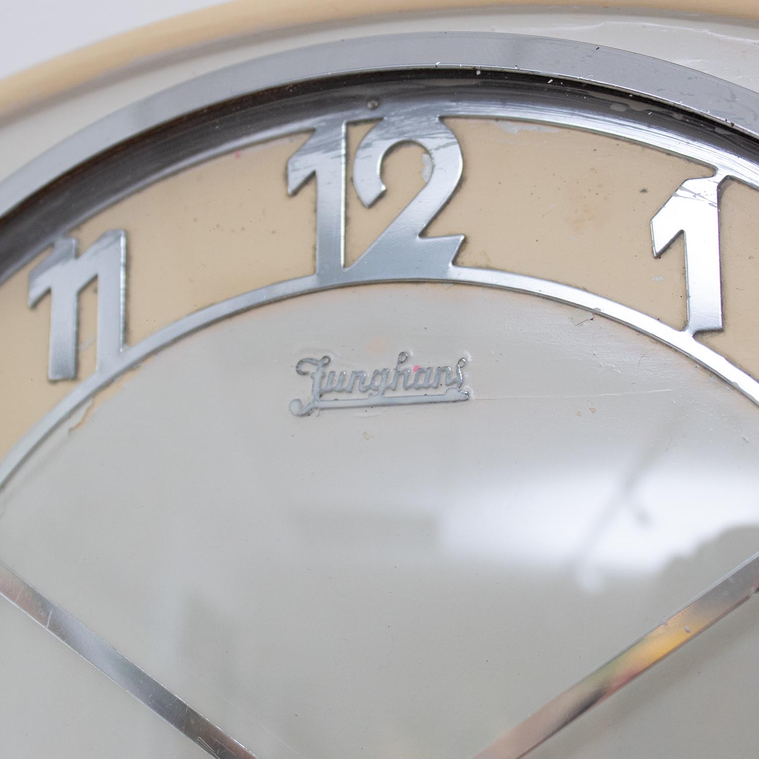 Landhaus "Junghans" Beige vintage Küchenuhr Ø 29 cm