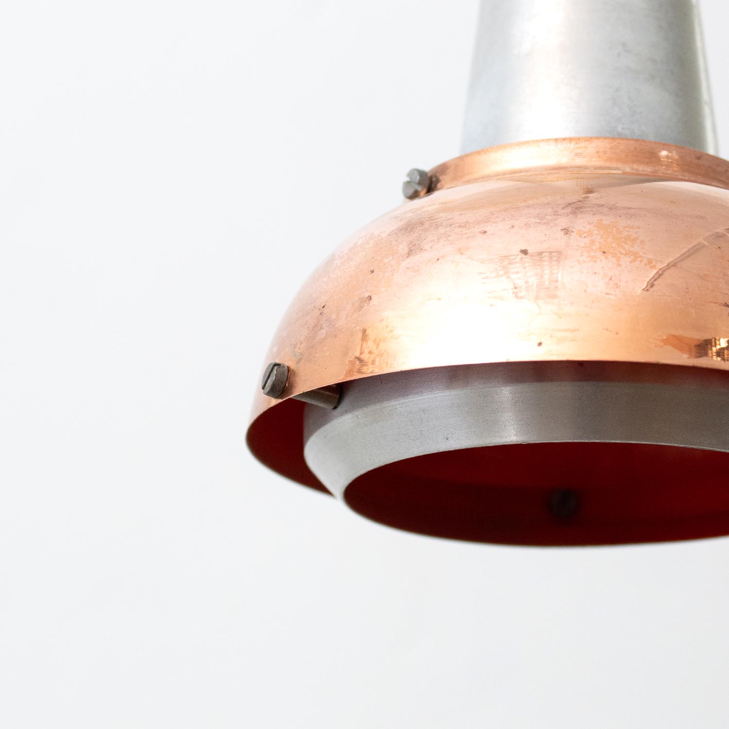 Mini vintage Kupfer Spot Hängelampe Ø 14 cm