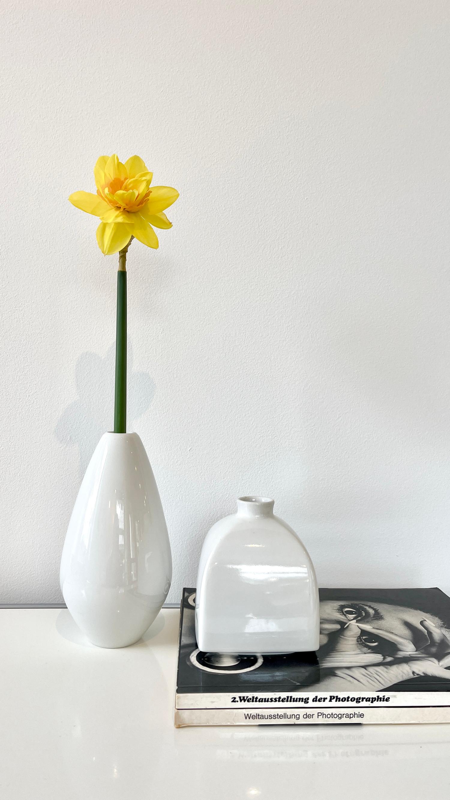 KPM Berlin Porzellan Vase 19 cm 1960er Hubert Griemert Kolben