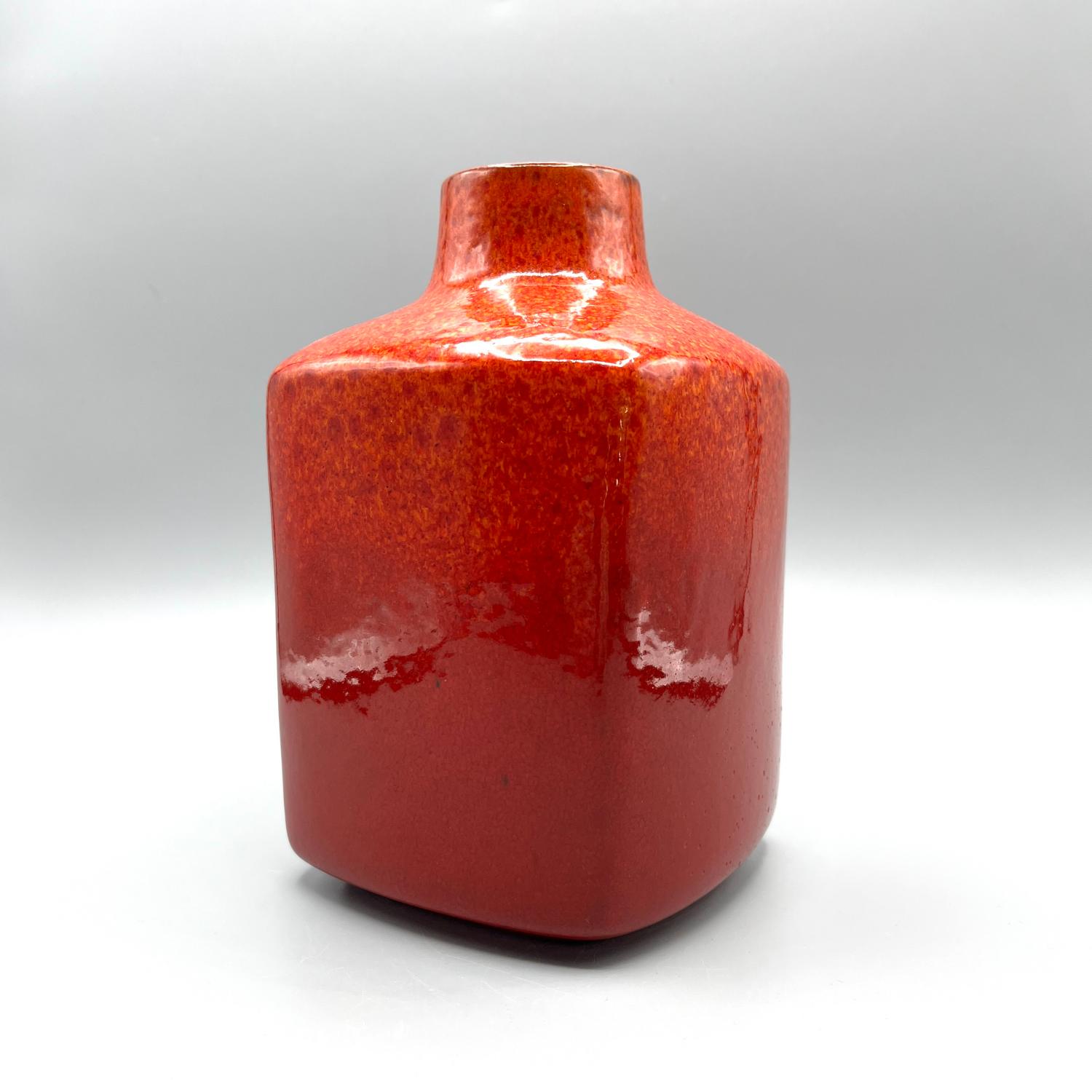 Vintage Keramik Vase Rot 20 cm