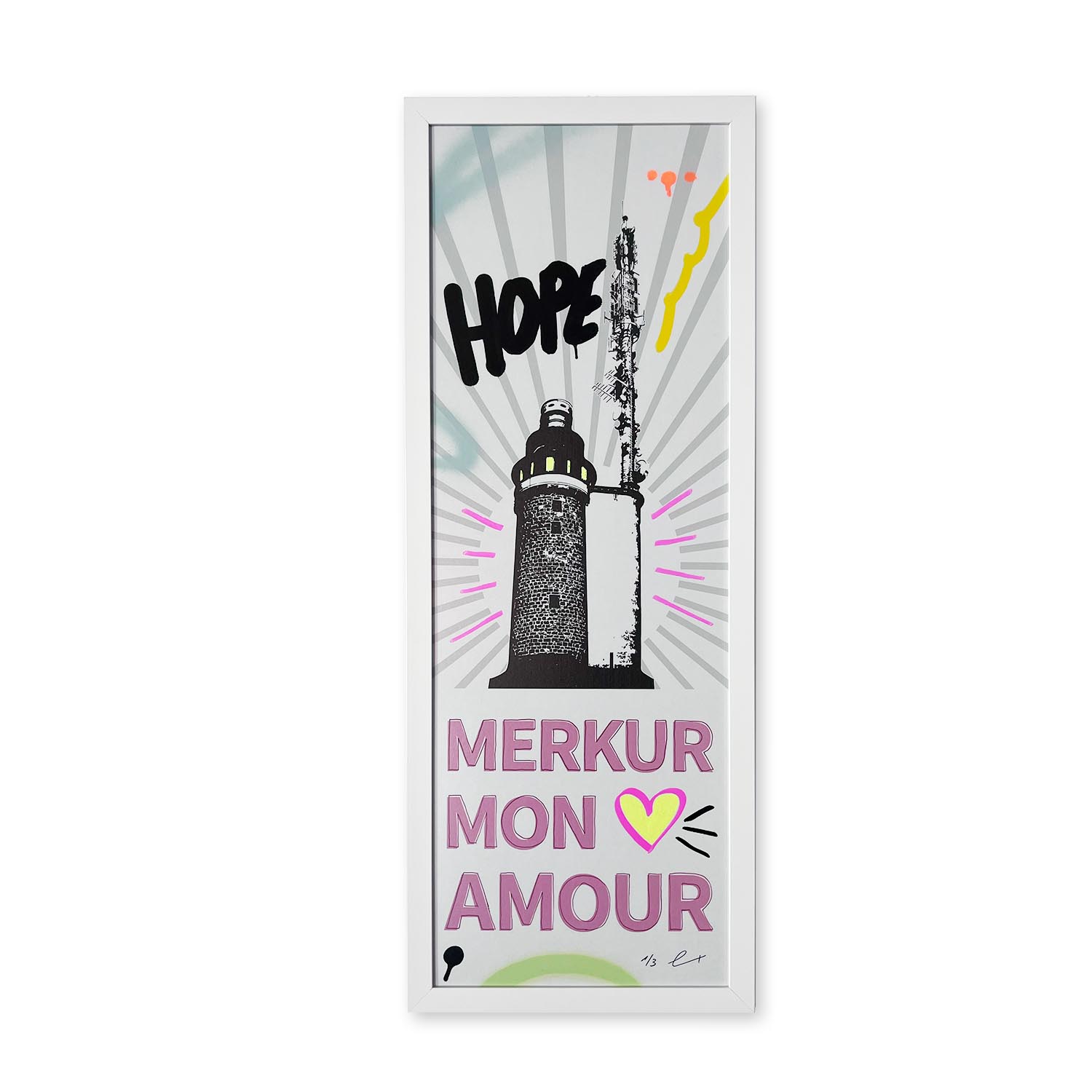 Print | Merkur Mon Amour HOPE Edition - limitierter Druck 34 x 88 cm