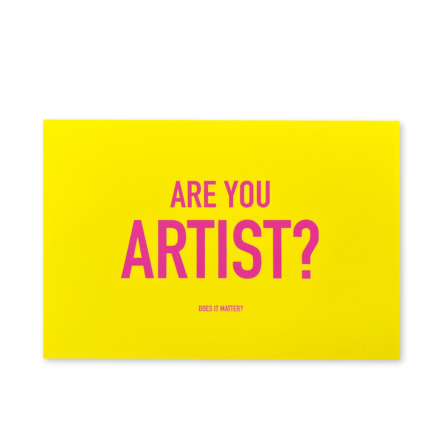 Are You Artist? - limitierter Fine Art Print 30 x 21 cm
