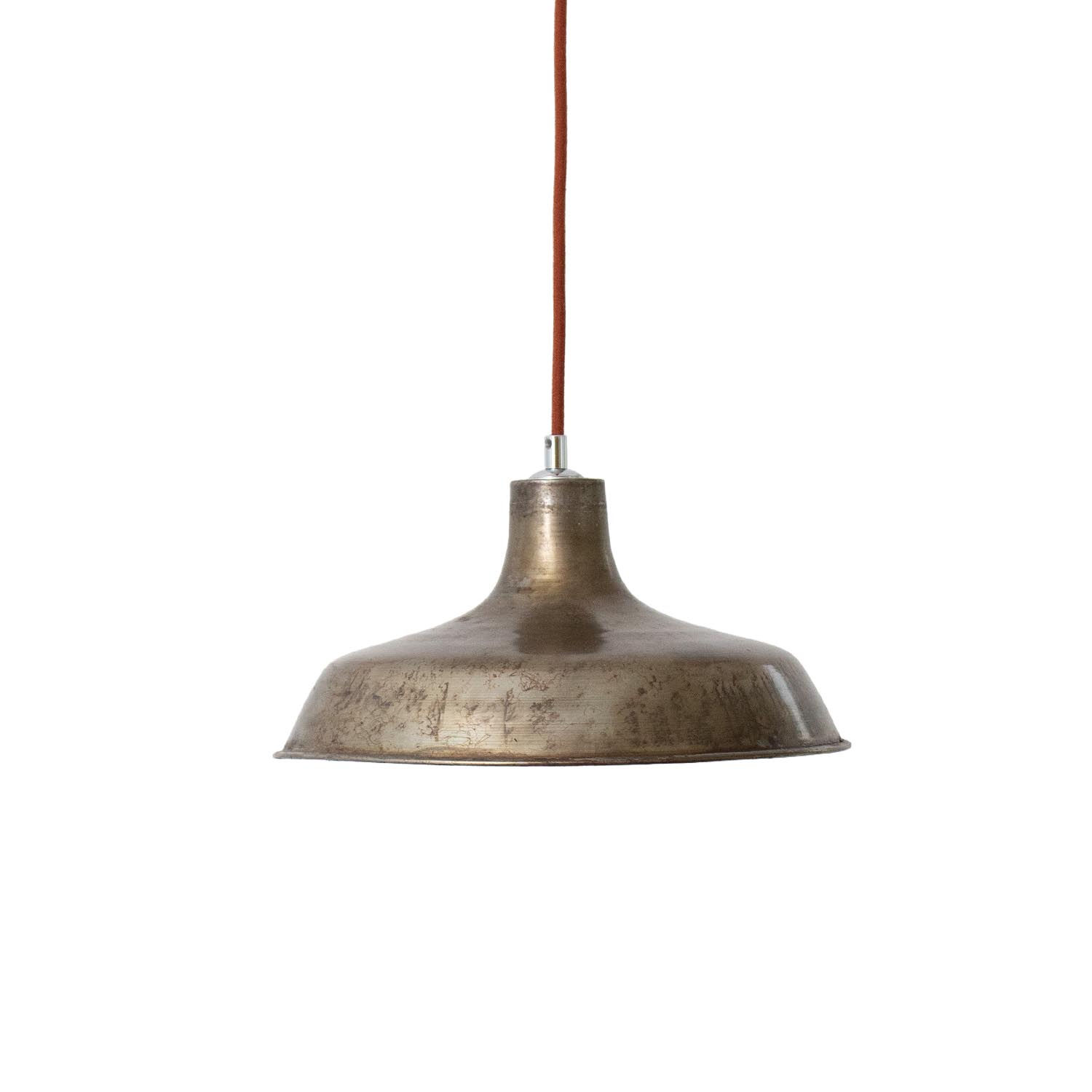 Metall graue Patina Fabriklampe Roh-Stahl Ø 31 cm
