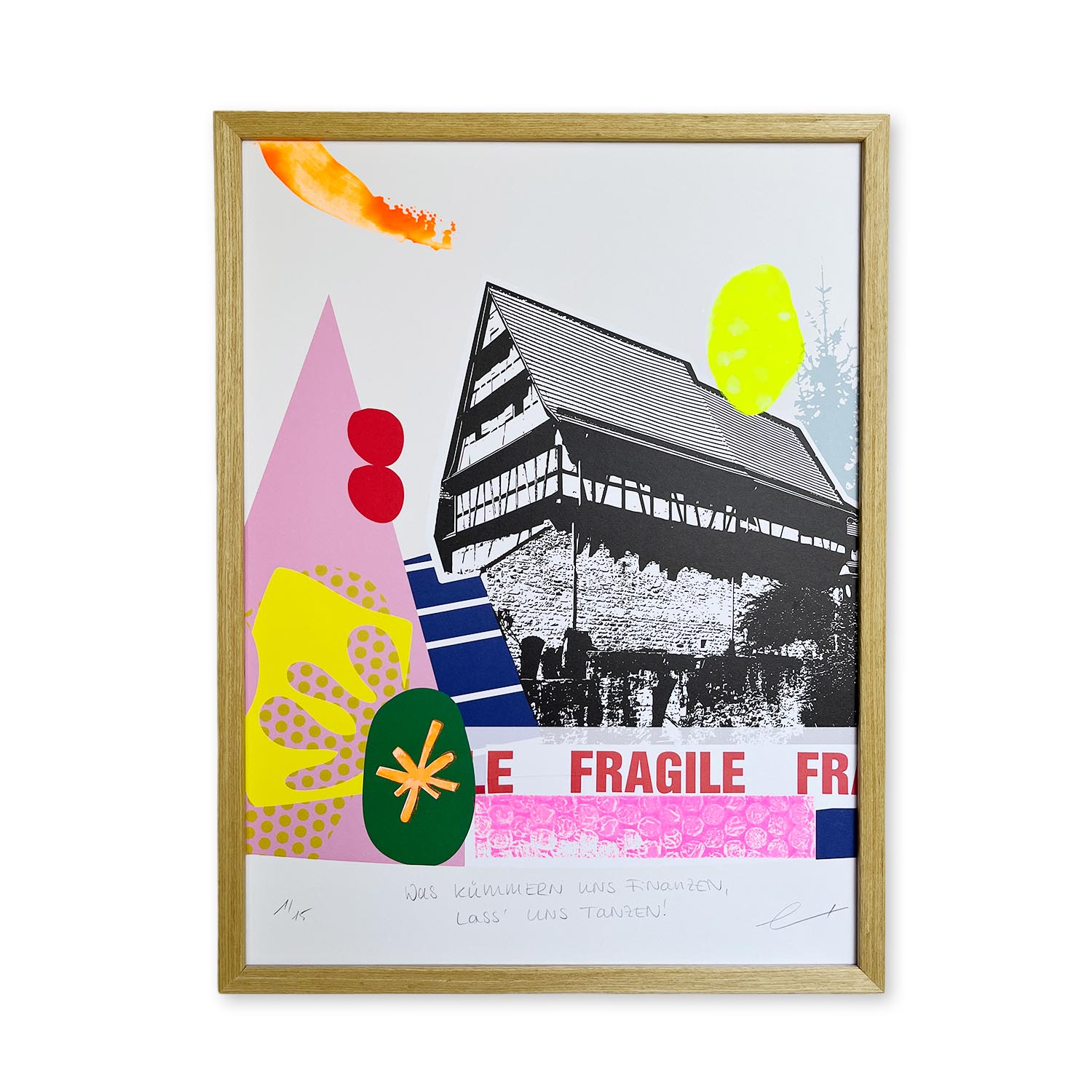 Zehntscheuern, Was kümmern und Finanzen - limitierter Druck 30 x 40 cm