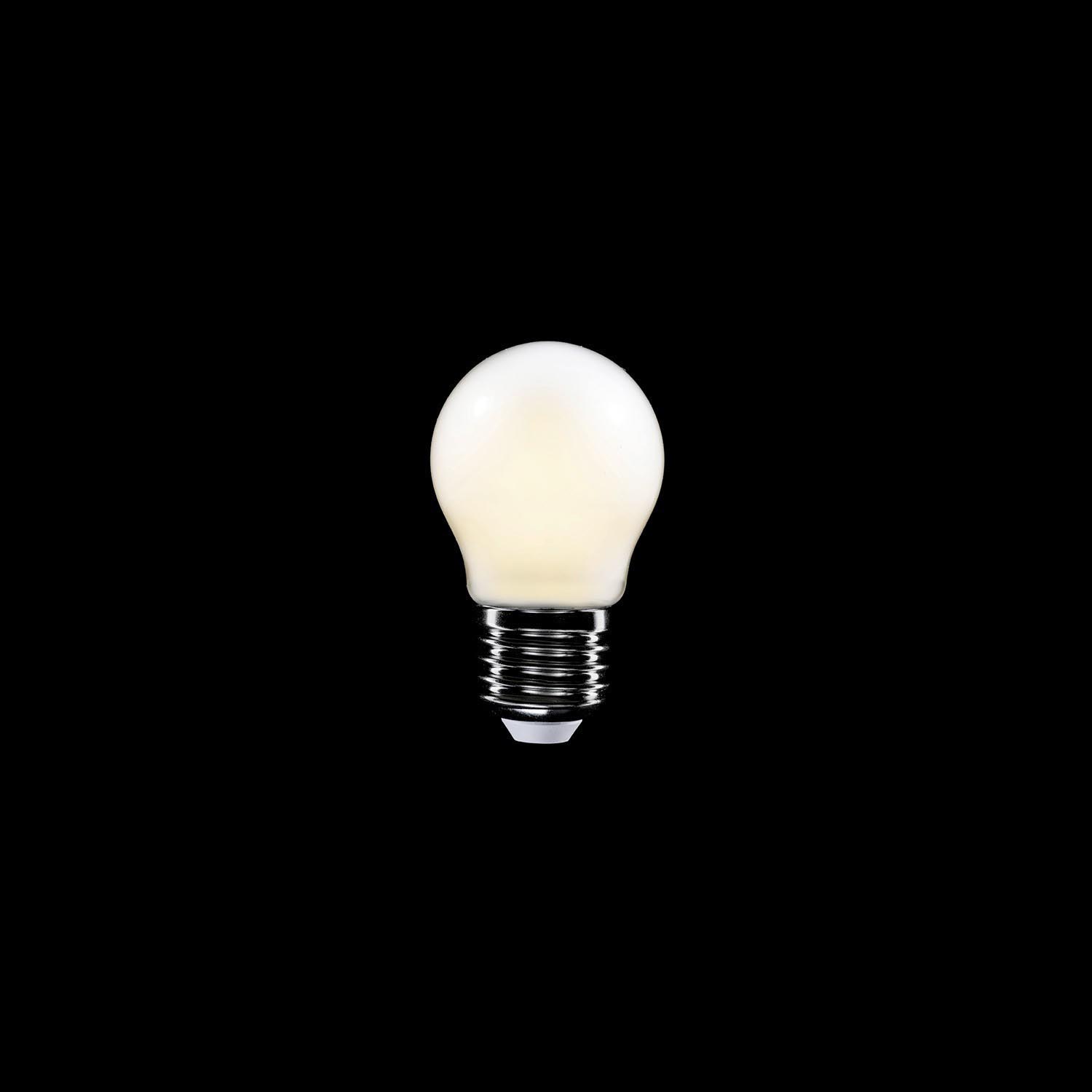 Mini E27 LED Birne Filament G45 Milky 4 W (ehem. 40 Watt) warm-weiß 470 lm E (A++)